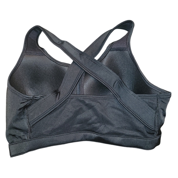 Under Armour Sports Bra NWOT Front Zip Black - Picture 2 of 3